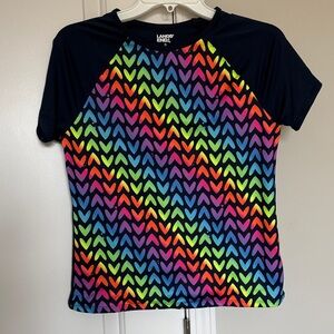 Lands' End Kids Colorful Chevron Rashguard